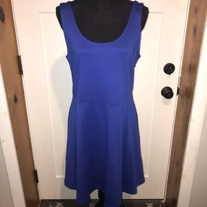 H&M Electric Blue Scoop Neck Dress